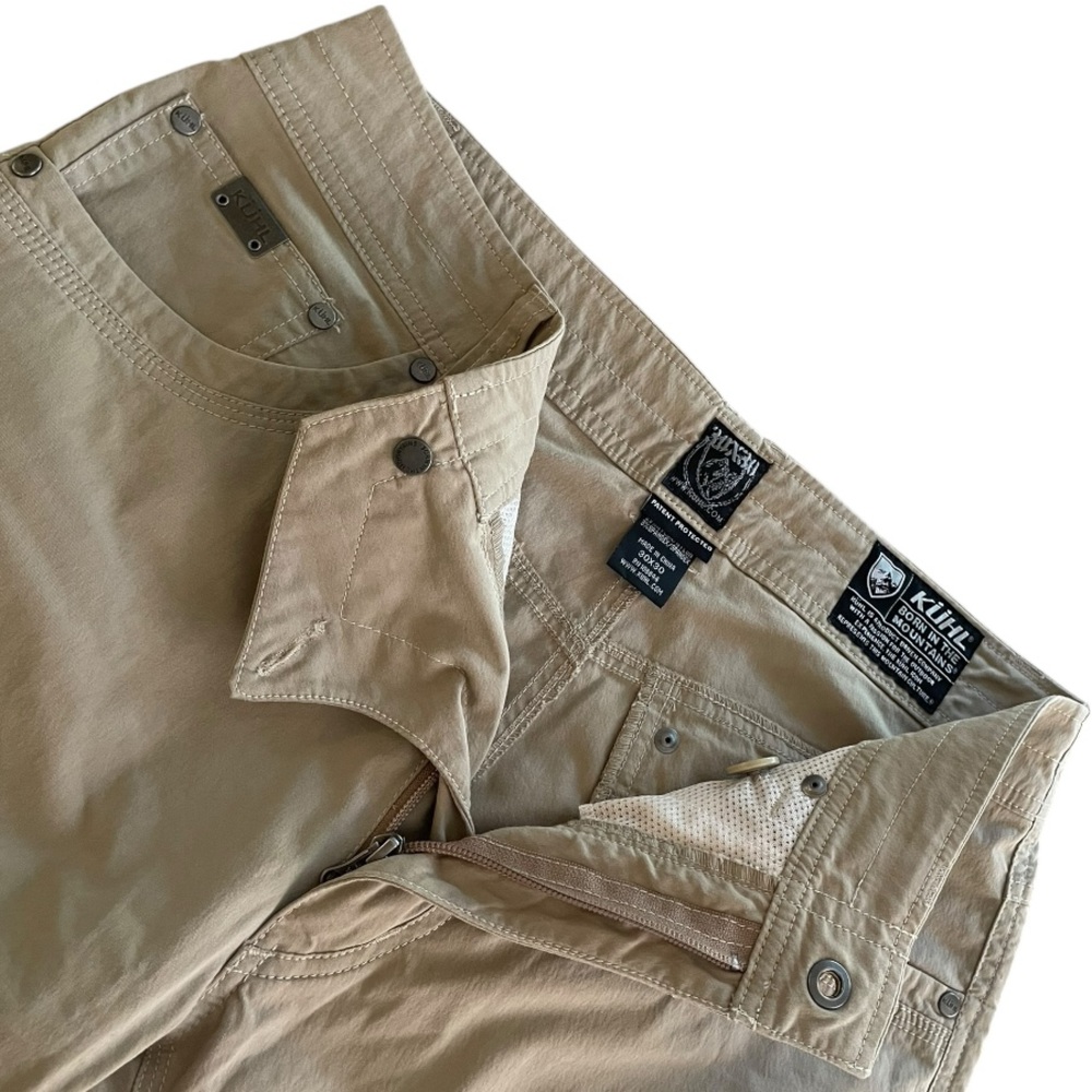 Men's KUHL BORN IN THE MOUNTAINS Tan Cargo Pants 30X30 - Picture 5 of 16